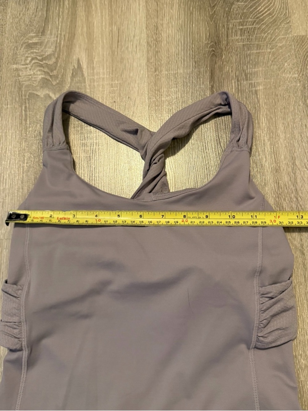 Lululemon Twist Back Tank Top - Purple/Grey - Picture 7 of 8